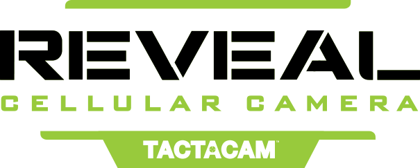 reveal cellular camera by tactacam logo design