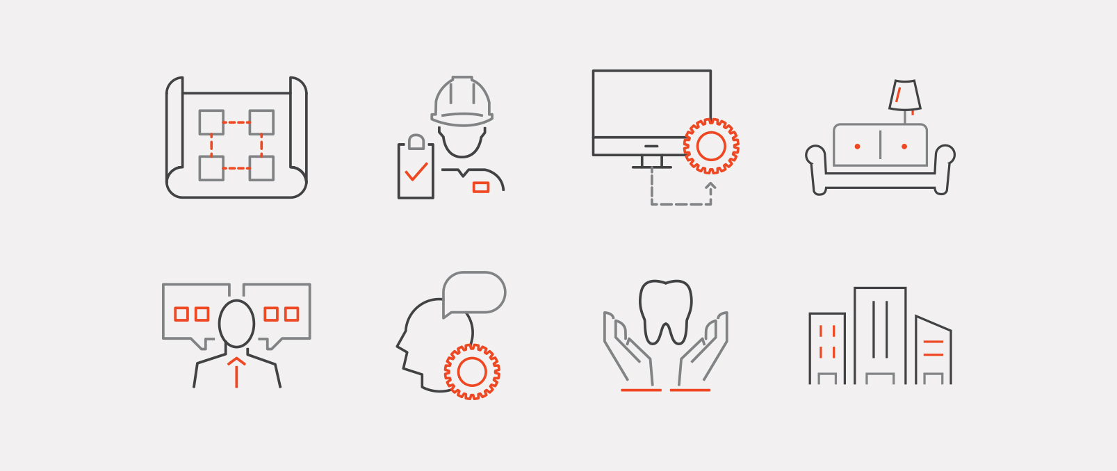 downing construction website icons