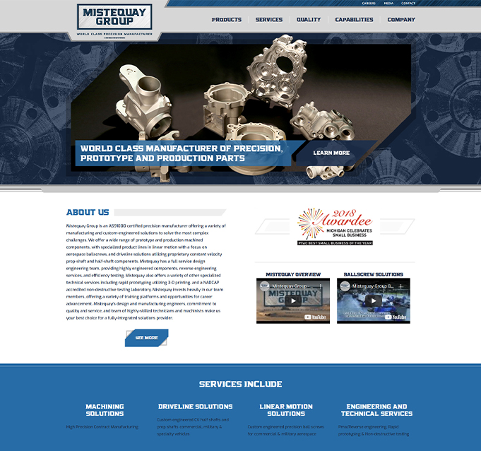 left website redesign