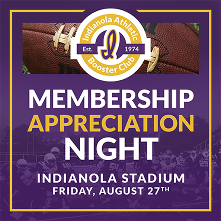 Indianola Booster Club Member Appreciation Night Graphic