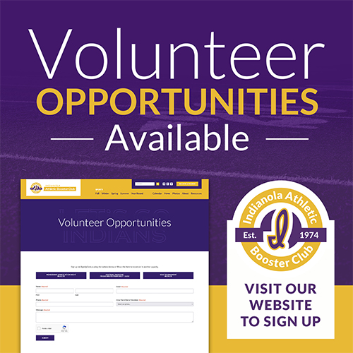 Indianola Booster Club Volunteer Page Feature