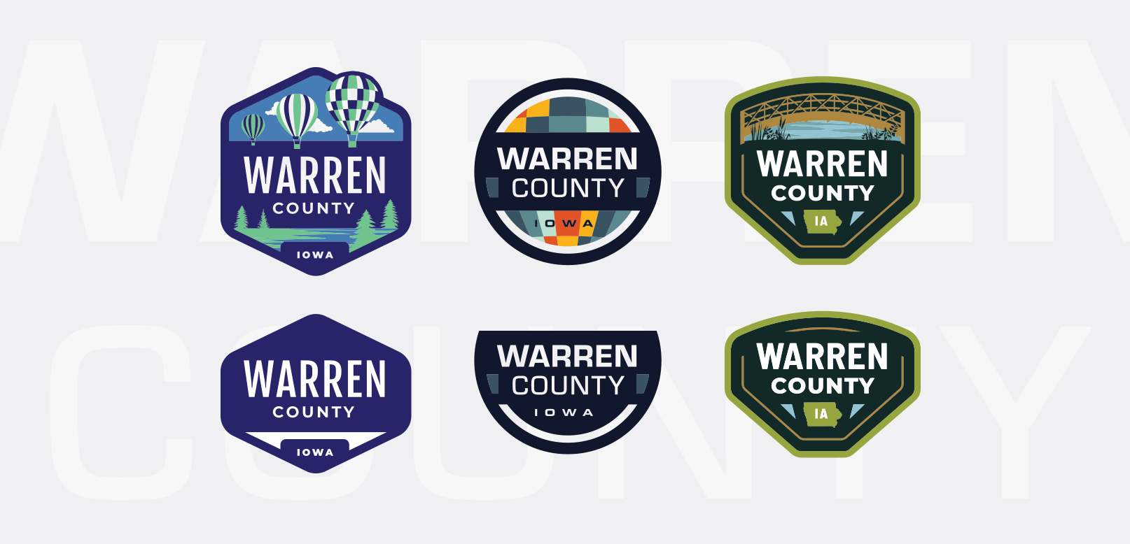 Warren County Iowa Logo Design Options