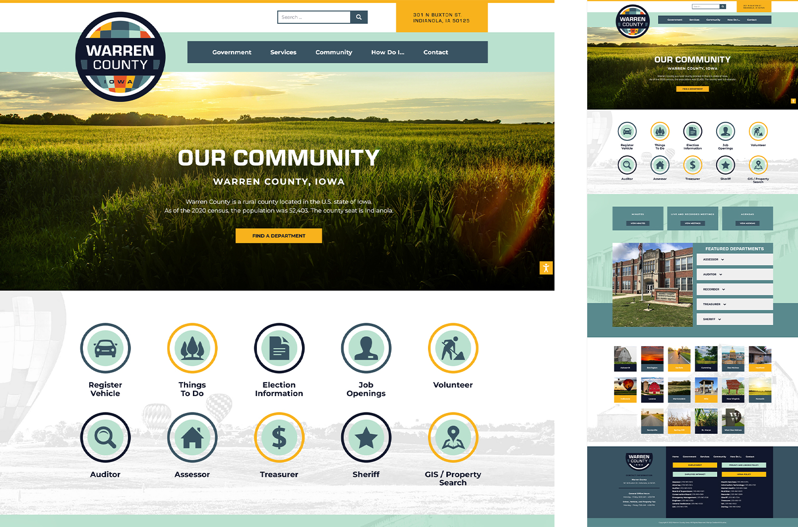 Warren County Iowa Website Design