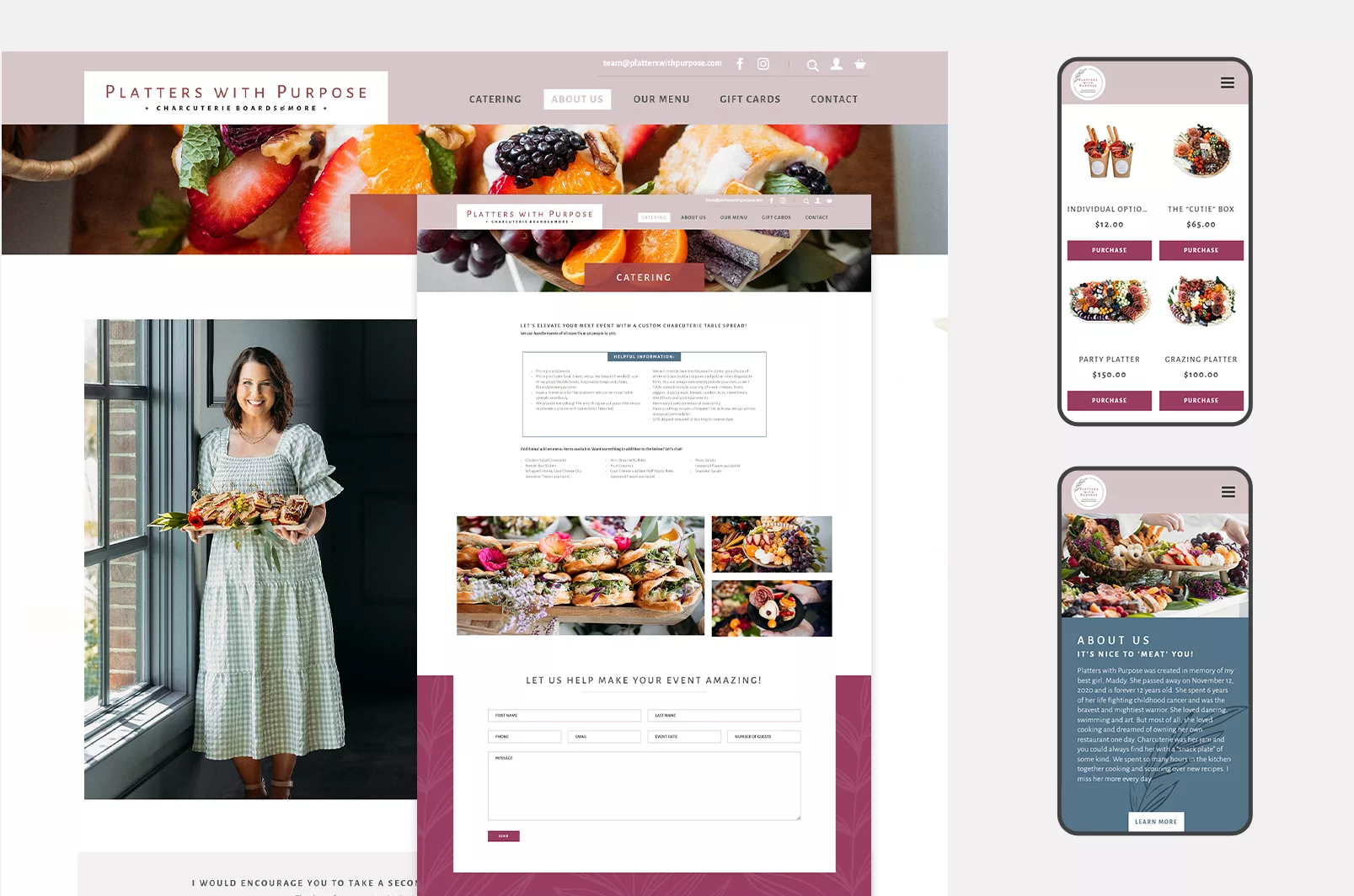 Platters with Purpose Responsive Website