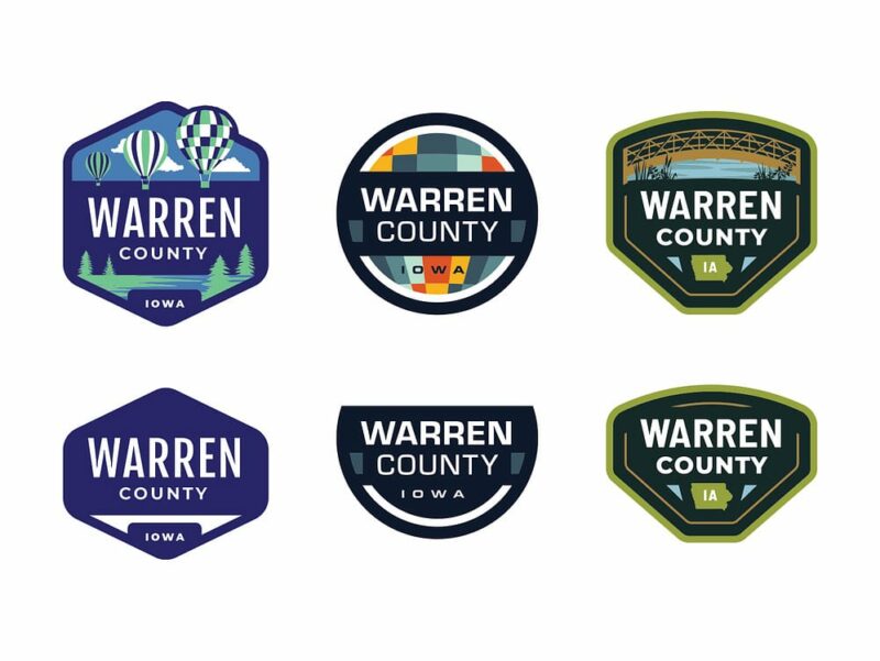 Warren County Iowa Logo Design Options