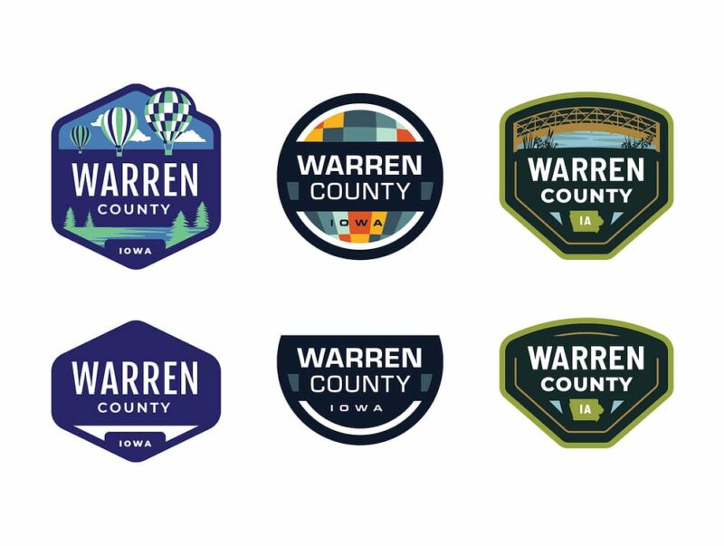 Warren County Iowa Logo Design Options