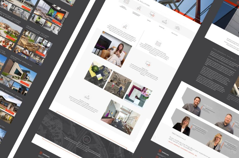 Downing Construction Website Design