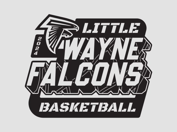 Little-Wayne-Falcons little Wayne Falcons Basketball logo