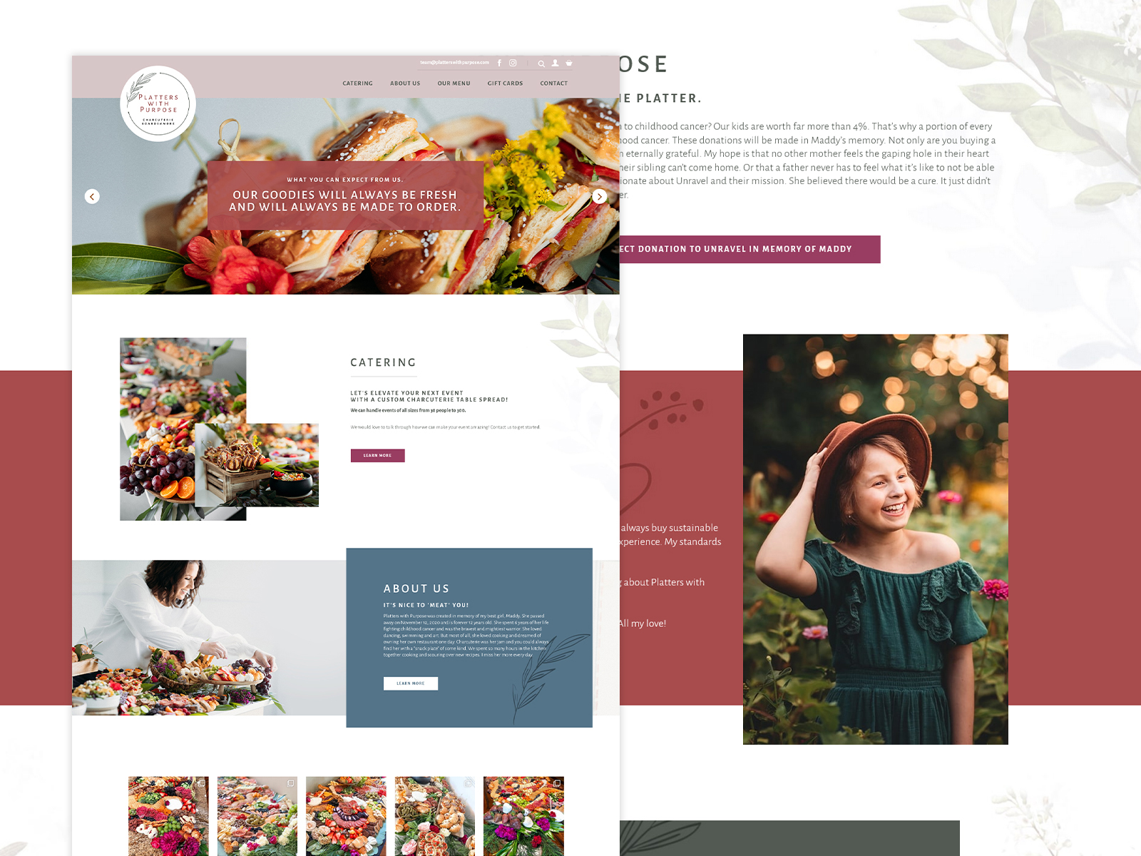 Platters-With-Purpose Platters with Purpose website example compilation