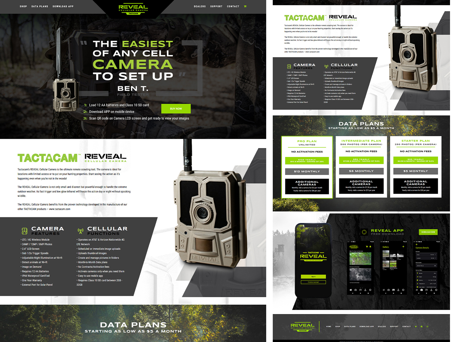 Reveal Reveal Tactacam Cellular Camera website example compilation