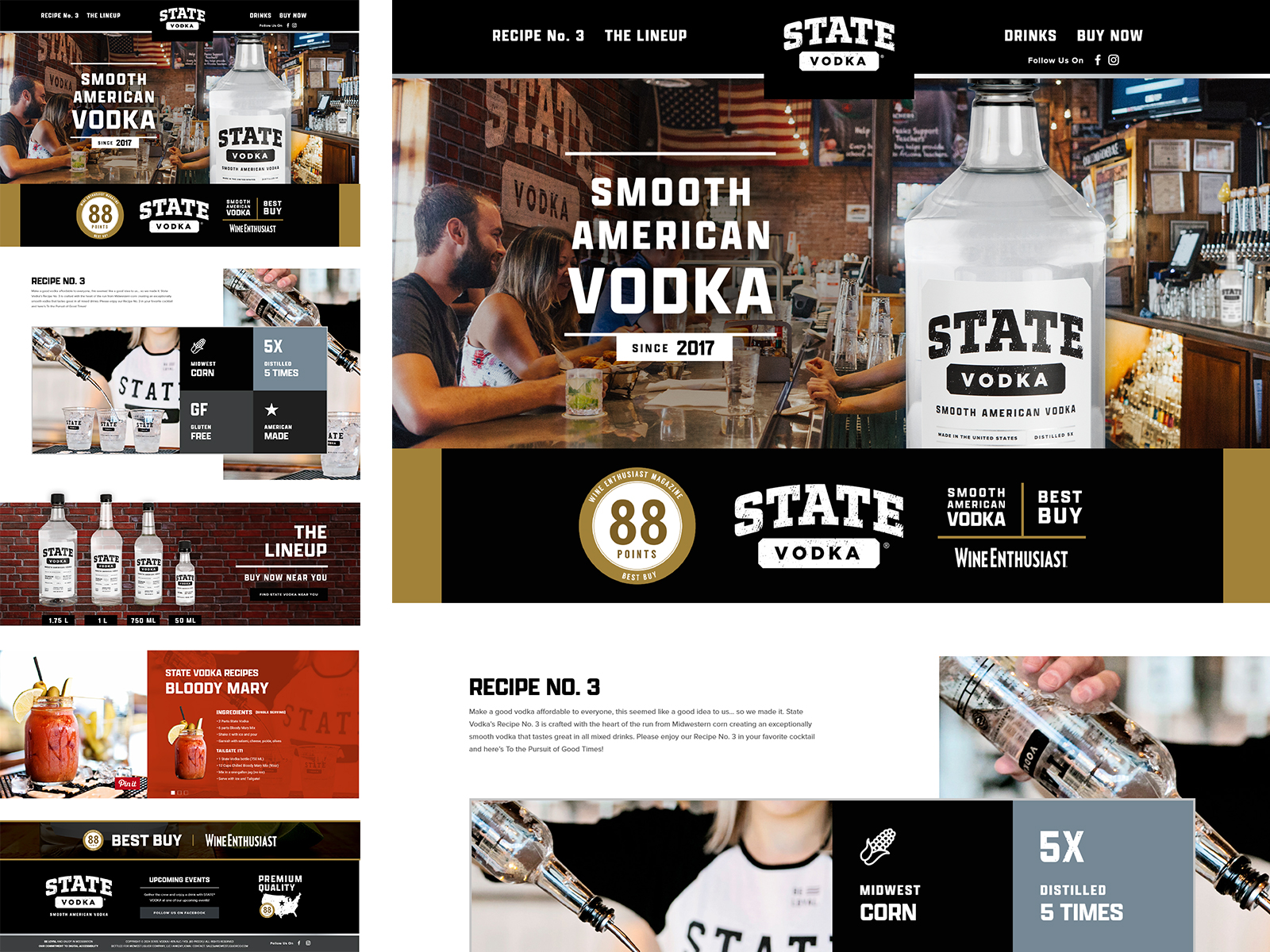 State-Vodka State Vodka website example compilation
