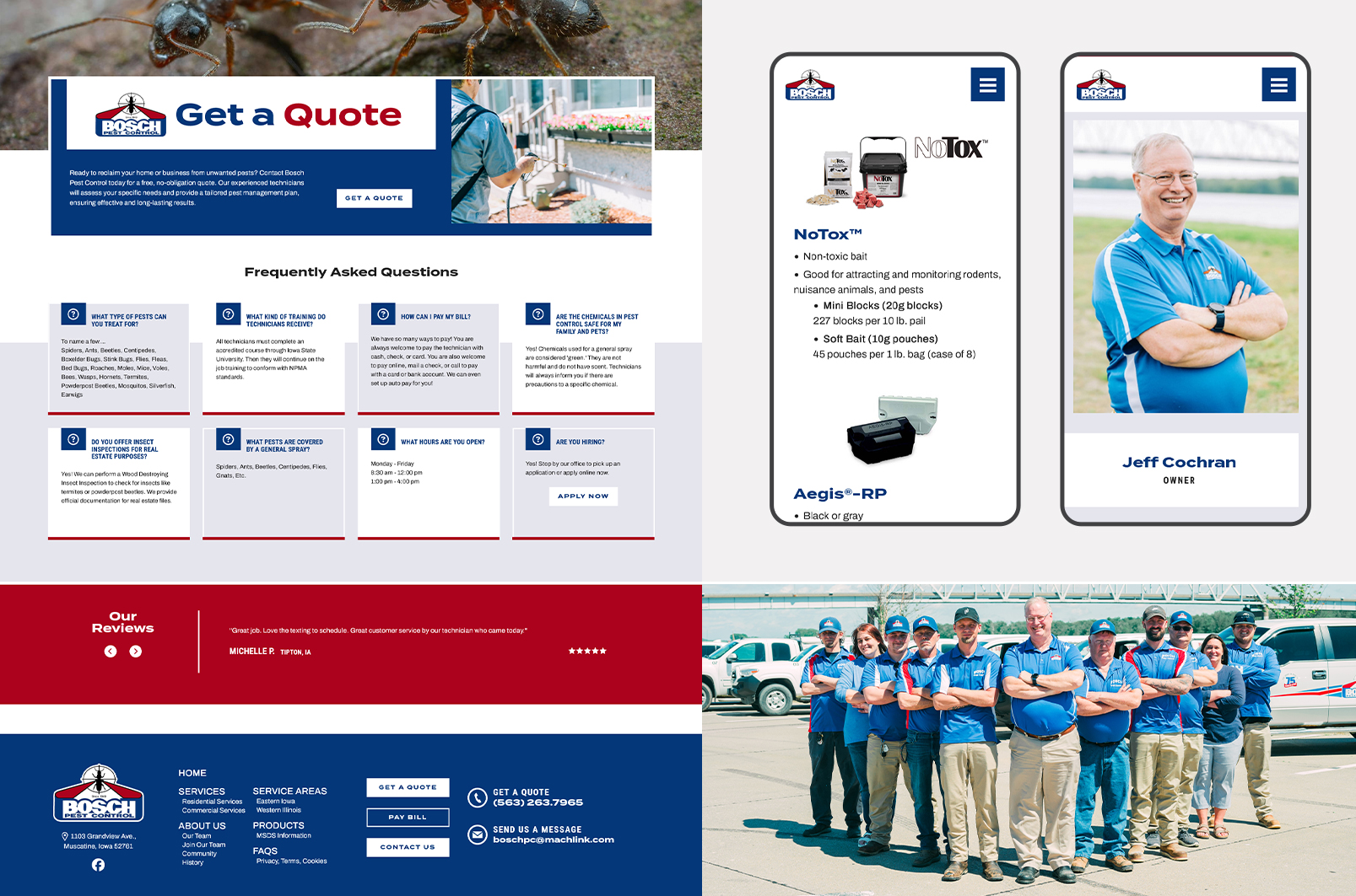 Get-a-Quote-and-Mobile Bosch Pest Control Get a Quote and Mobile Section