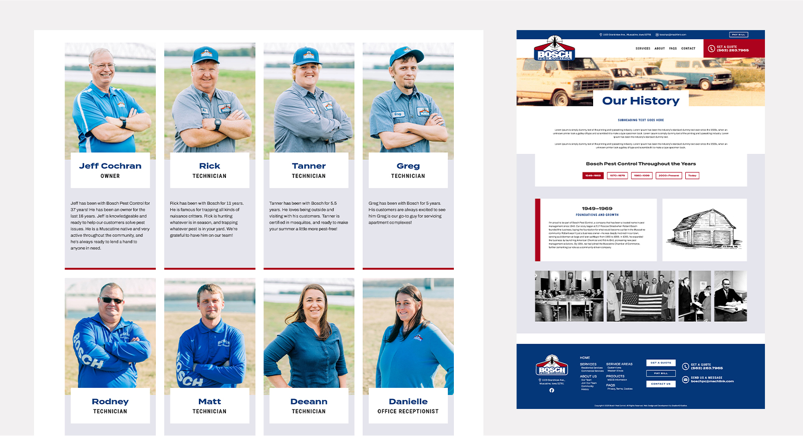 Team-and-history Bosch Pest Control Team and History