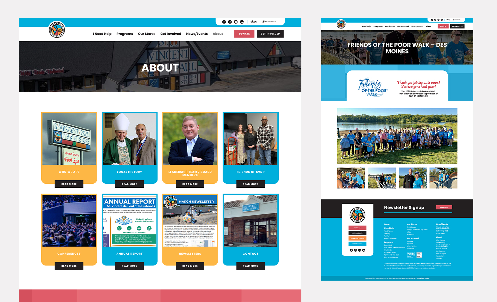 SVDP-4 SVDP About Us Page Design